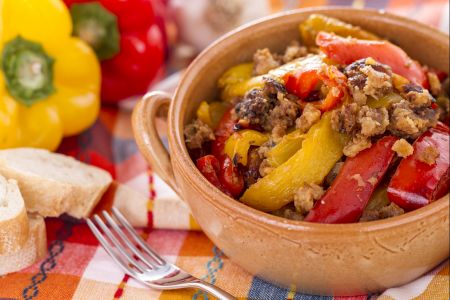 Paprika met Kruimels