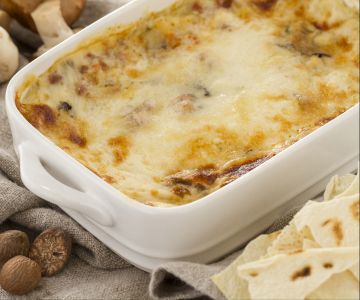 Lasagne van carasau brood