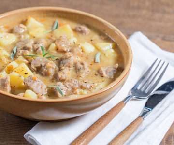 Kalfsvleesstoofpot met aardappelen