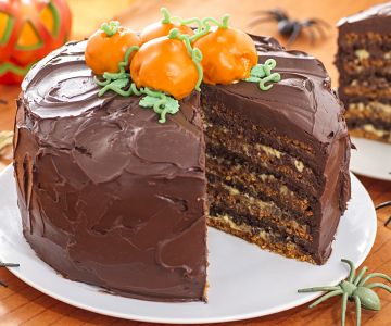 Halloween laagjestaart