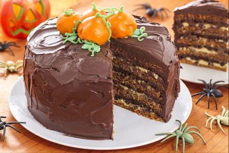 Halloween laagjestaart