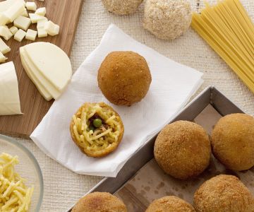 Spaghetti arancini
