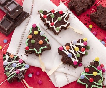 Kerstboom brownies