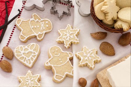 Kerstkoekjes met amandelen