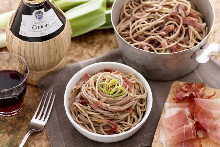 Spaghetti met Chianti