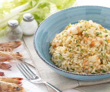 Risotto met garnalen