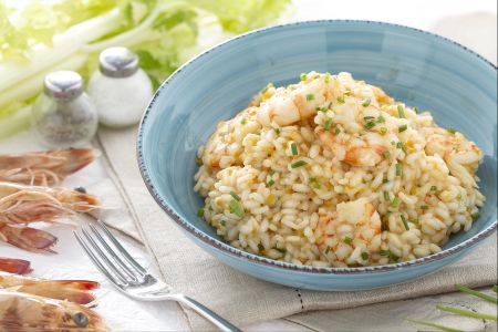 Risotto met garnalen