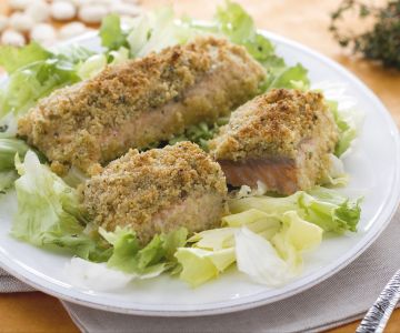 Gemarineerde zalm uit de oven