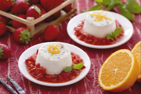 Panna cotta zonder gelatine