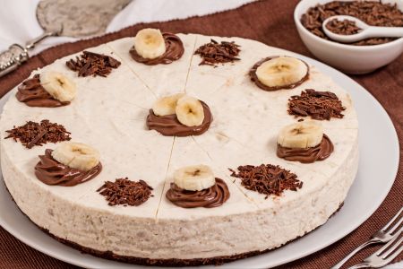 Banaan en chocoladetaart