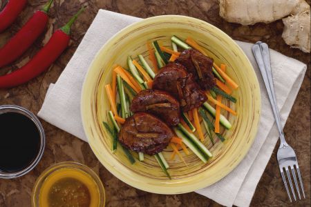 Varkenshaas met honing en gember