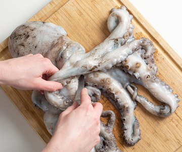 Hoe octopus schoon te maken en te koken