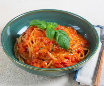 Spaghetti met drie soorten tomaten