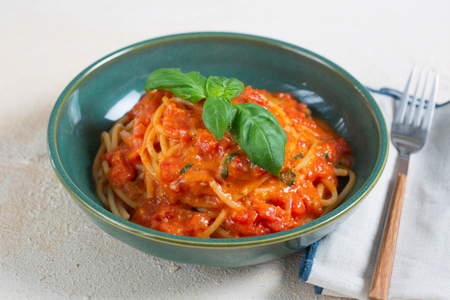 Spaghetti met drie soorten tomaten
