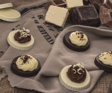 Torteletten met dubbele chocoladecrème