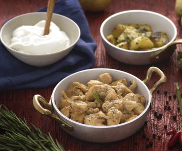 Kipstoofpot met yoghurt