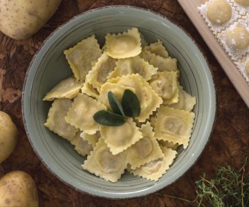 Aardappelravioli