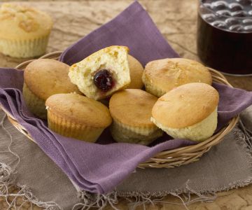 Vanillemuffins met Amarenehart