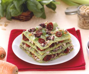 Lasagne met octopus ragù