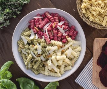 Verse en smaakvolle pasta met drie soorten pesto