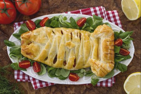 Zeebaarsfilets in een jasje