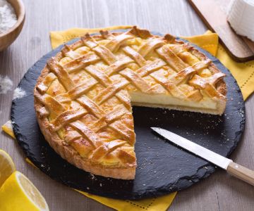 Citroentaart met ricotta