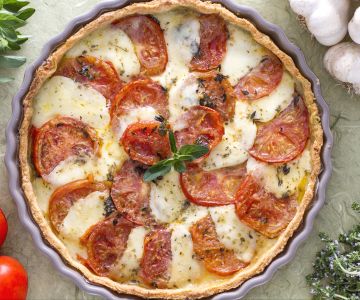 Gekarameliseerde tomatentaart