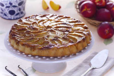 Perzik-en-amaretti-omgekeerde-taart