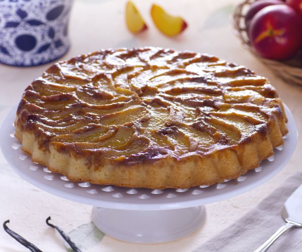 Perzik-en-amaretti-omgekeerde-taart