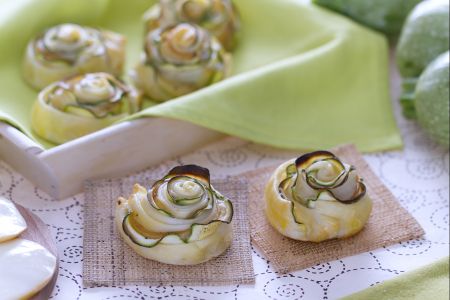 Courgette Rolletjes in Bladerdeeg