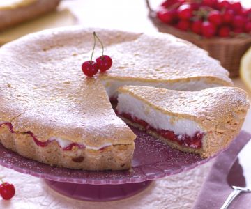 Ricotta en zure kersentaart