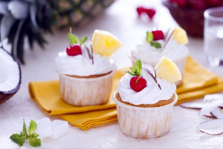 Pina colada Cupcake