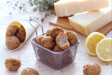 Kalfsgehaktballetjes met citroen en marjolein