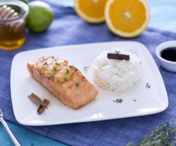 Geglazuurde Zalm met Honing