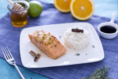 Geglazuurde Zalm met Honing