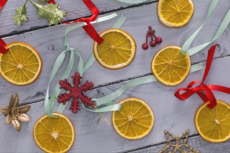 Gedroogde sinaasappelschijfjes