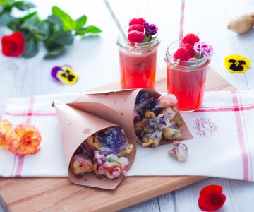 Bloemen- en fruitaperitief