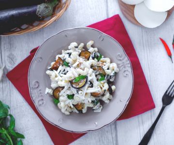 Pasta alla Norma zonder tomaat