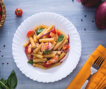 Geribbelde selderij met Catalaanse garnalen