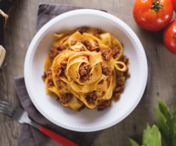 Pappardelle met haas
