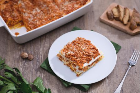Lasagne met seitanragout
