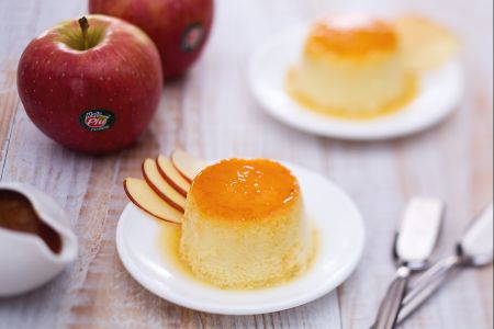 Appel Crème Caramel met Vijgensaus