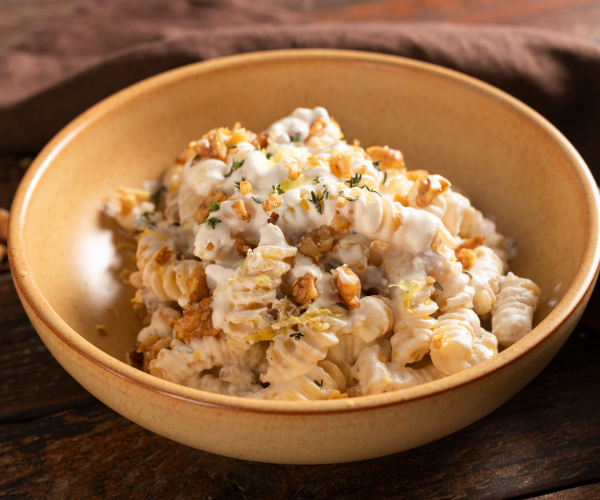 Pasta met ricotta en walnoten