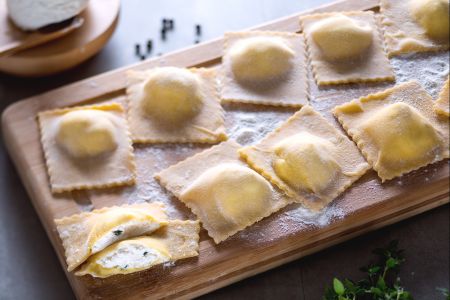 Ricotta ravioli