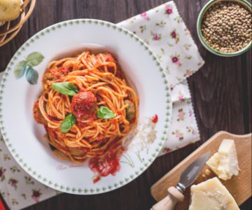 Spaghetti met vegetarische balletjes