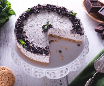 Mint-chocolade cheesecake