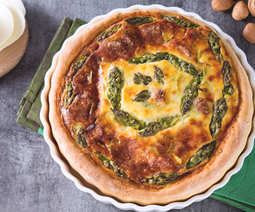 Hartige aspergetaart