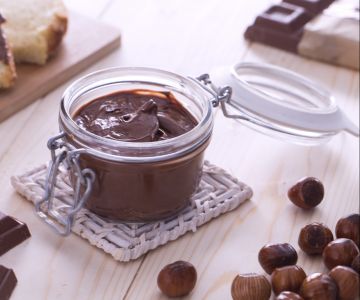 Hazelnoot en chocoladespread