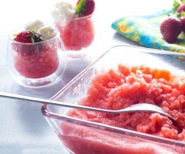 Aardbeien Granita