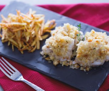 Zeeduivel met aardappelen